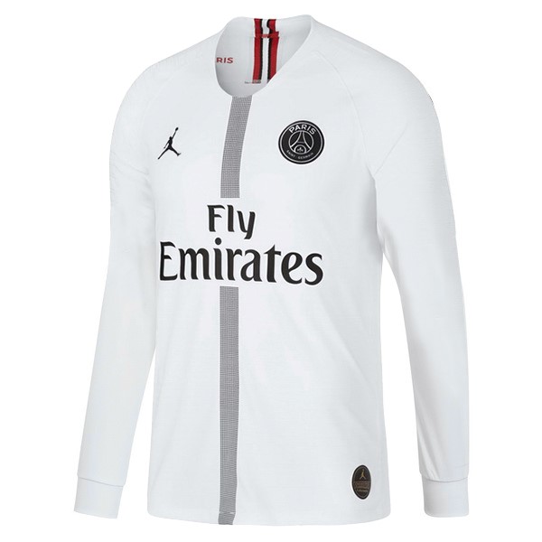 Camiseta Paris Saint Germain Replica Tercera Ropa ML 2018/19 Blanco